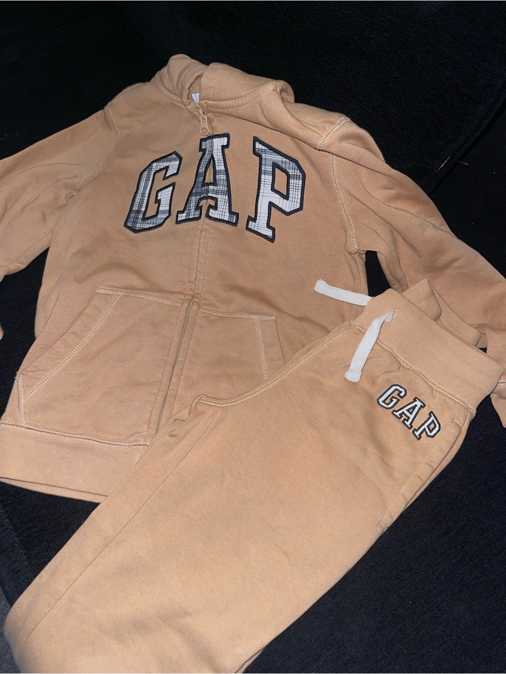 GAP Kids Beige/Tan Sweatpants & Hoodie Set